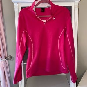 Girl’s Pink Spyder Quarter Zip